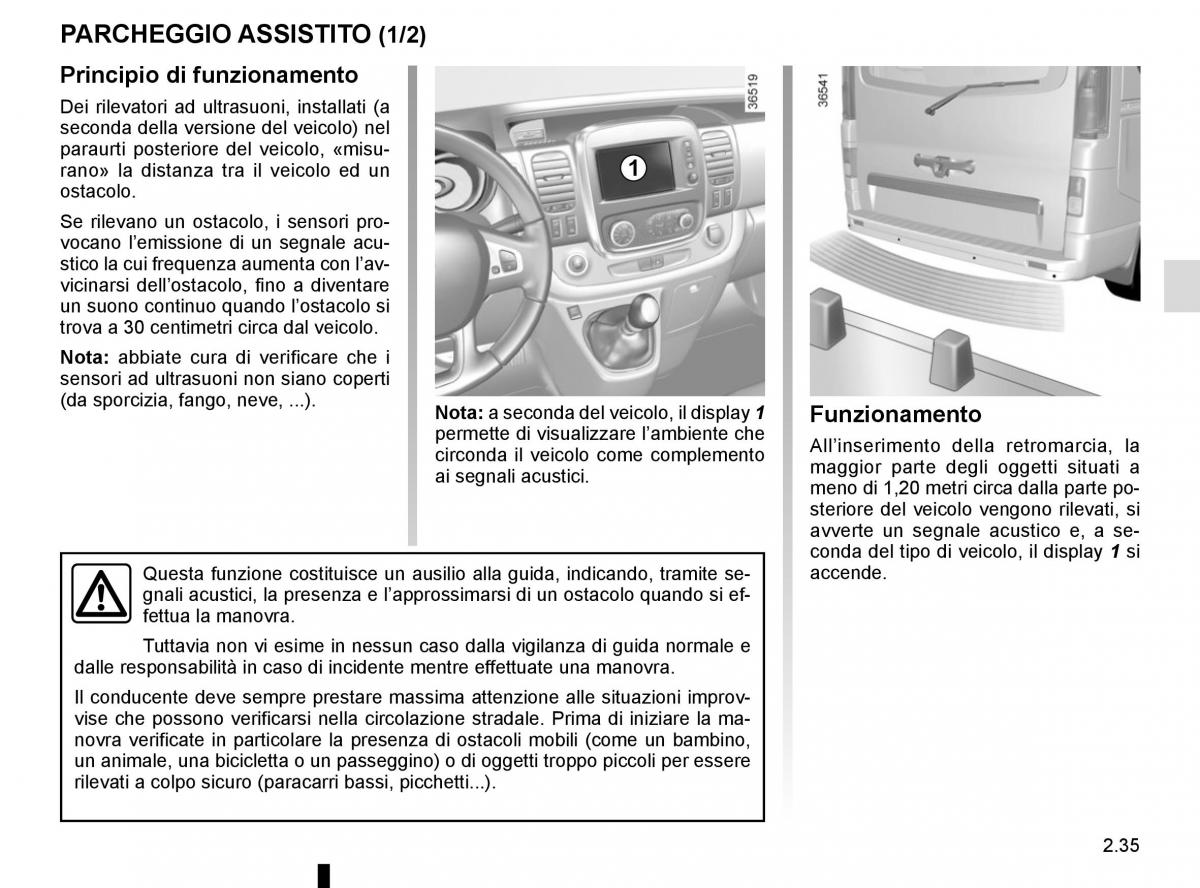 Renault Trafic III 3 manuale del proprietario / page 159