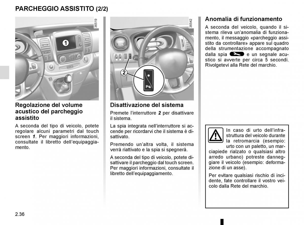 Renault Trafic III 3 manuale del proprietario / page 160