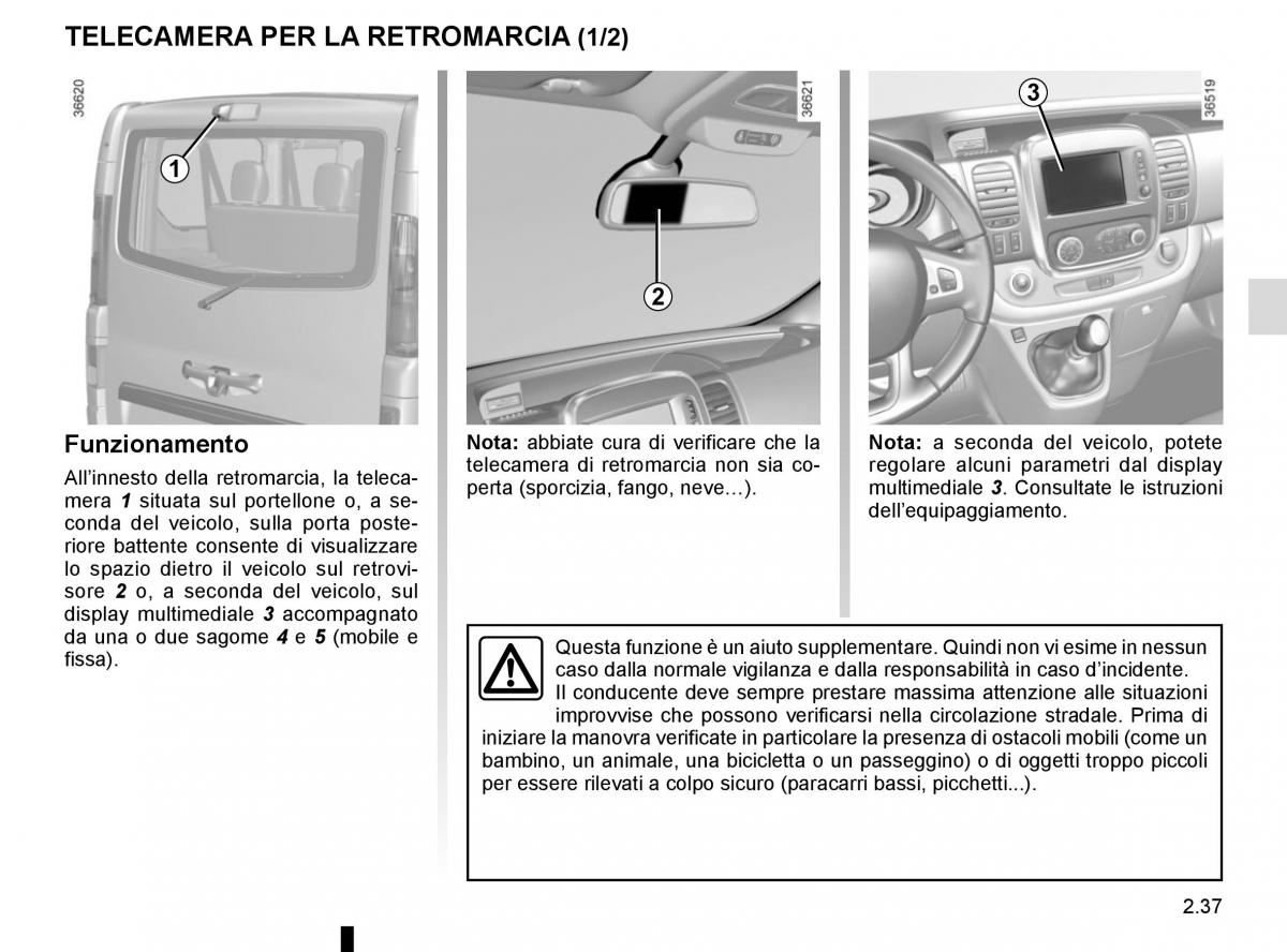 Renault Trafic III 3 manuale del proprietario / page 161