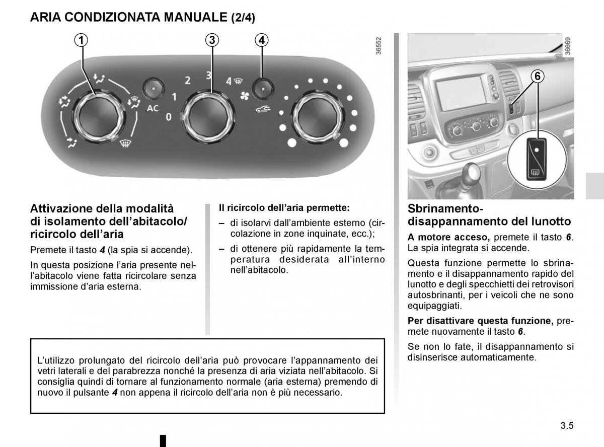 Renault Trafic III 3 manuale del proprietario / page 167