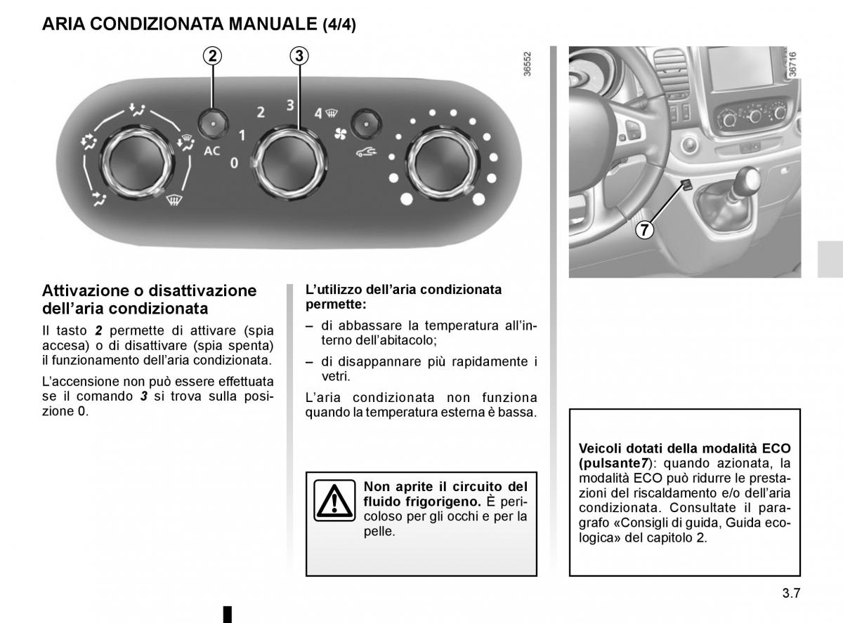 Renault Trafic III 3 manuale del proprietario / page 169