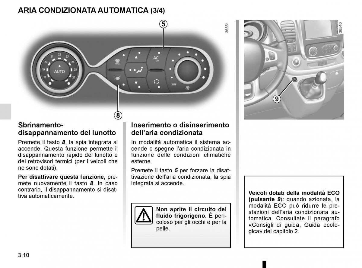 Renault Trafic III 3 manuale del proprietario / page 172