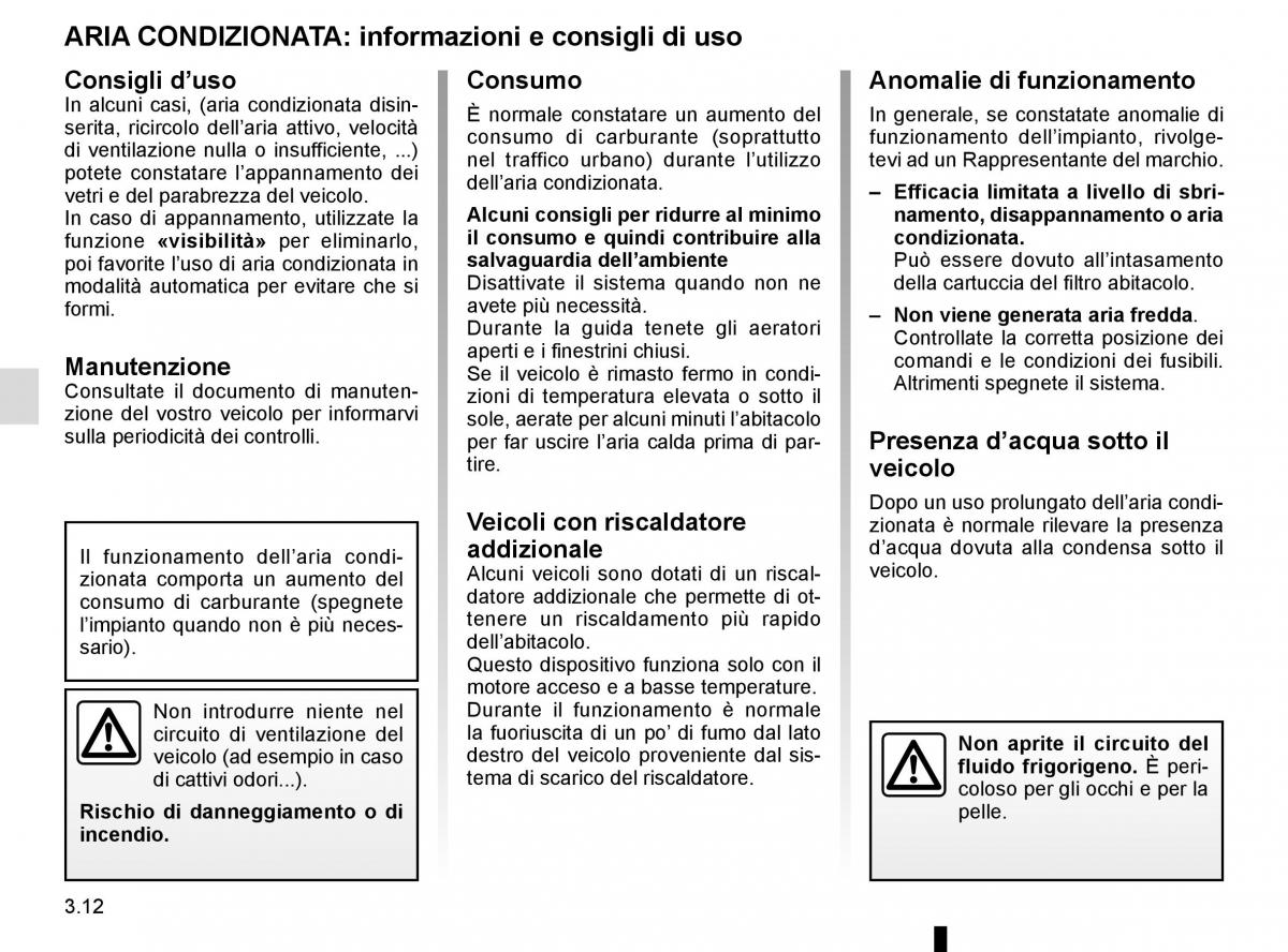 Renault Trafic III 3 manuale del proprietario / page 174