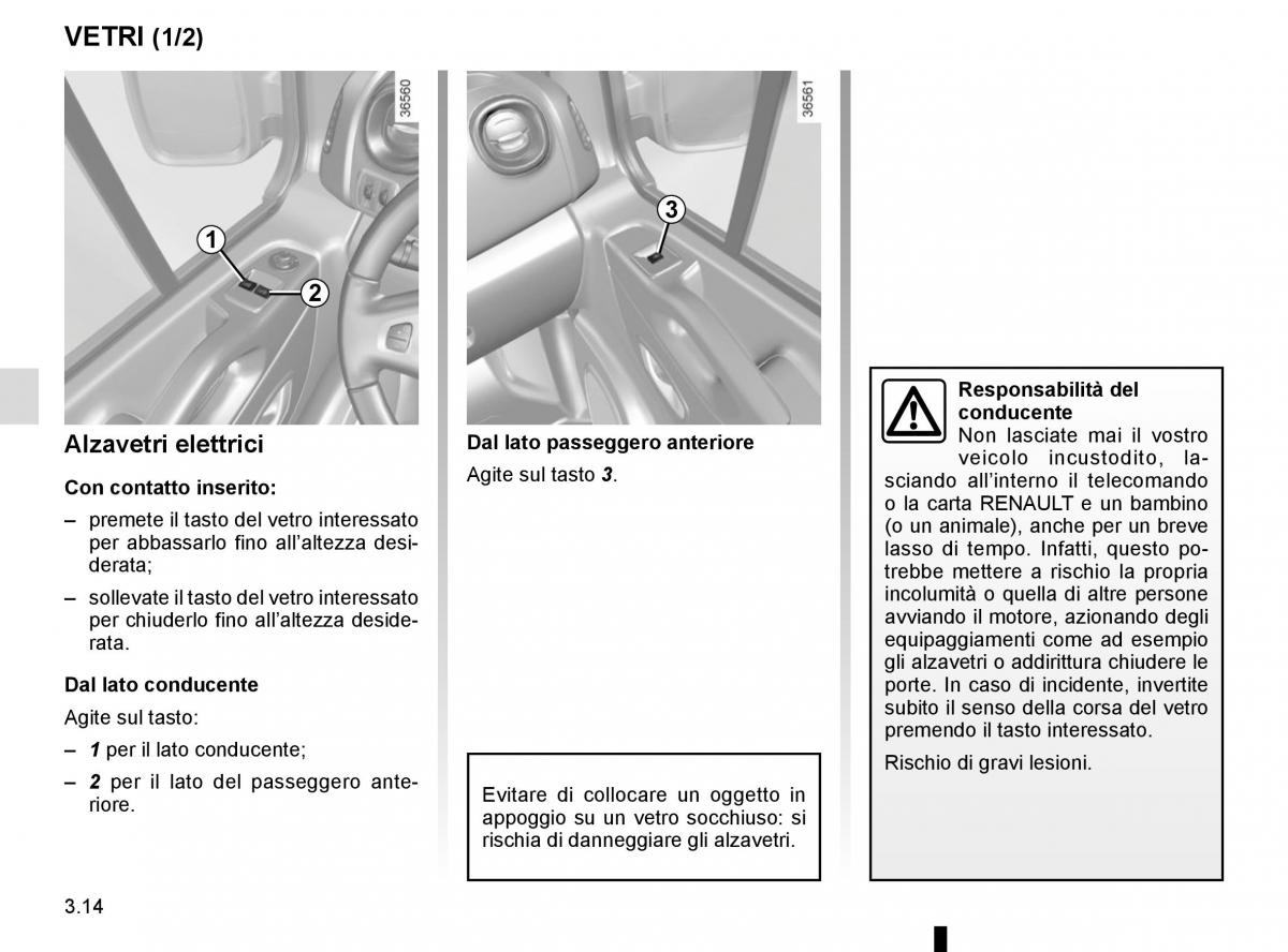 Renault Trafic III 3 manuale del proprietario / page 176