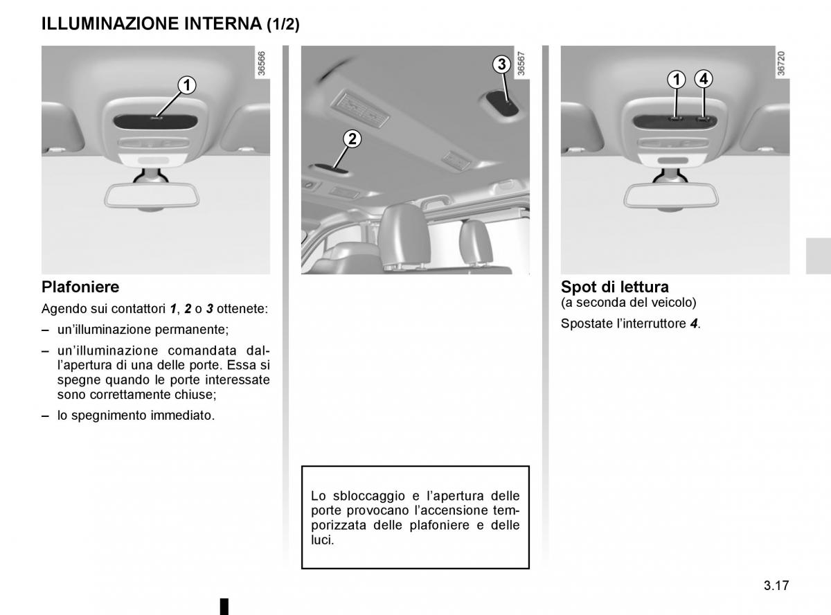 Renault Trafic III 3 manuale del proprietario / page 179