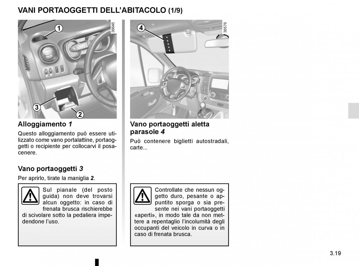 Renault Trafic III 3 manuale del proprietario / page 181