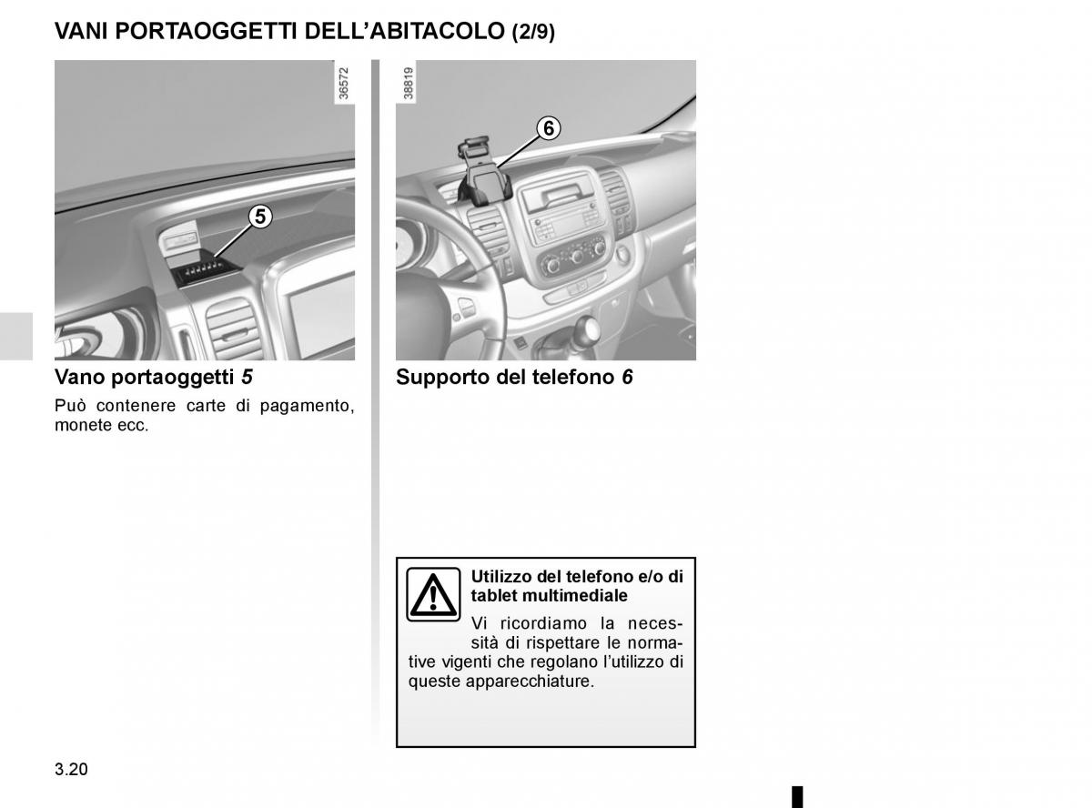 Renault Trafic III 3 manuale del proprietario / page 182