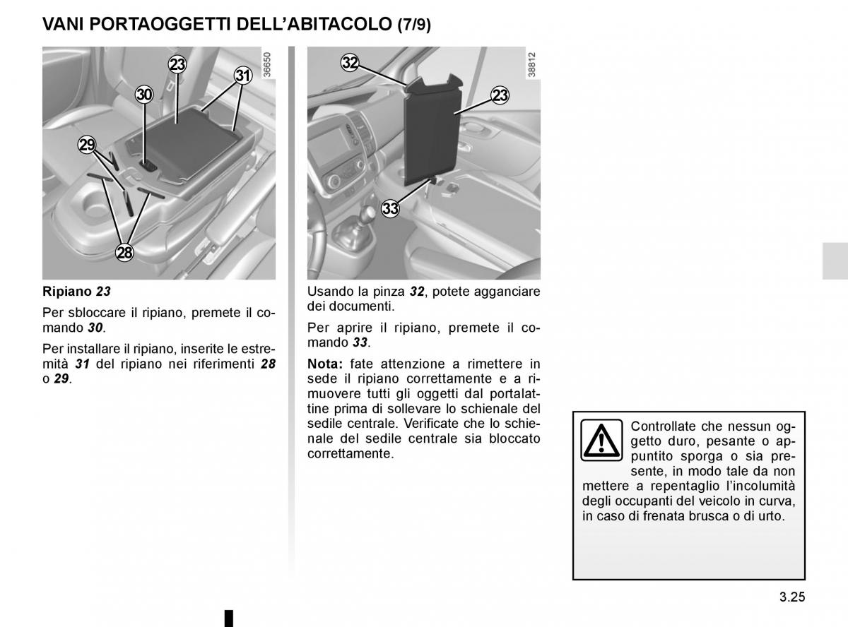 Renault Trafic III 3 manuale del proprietario / page 187