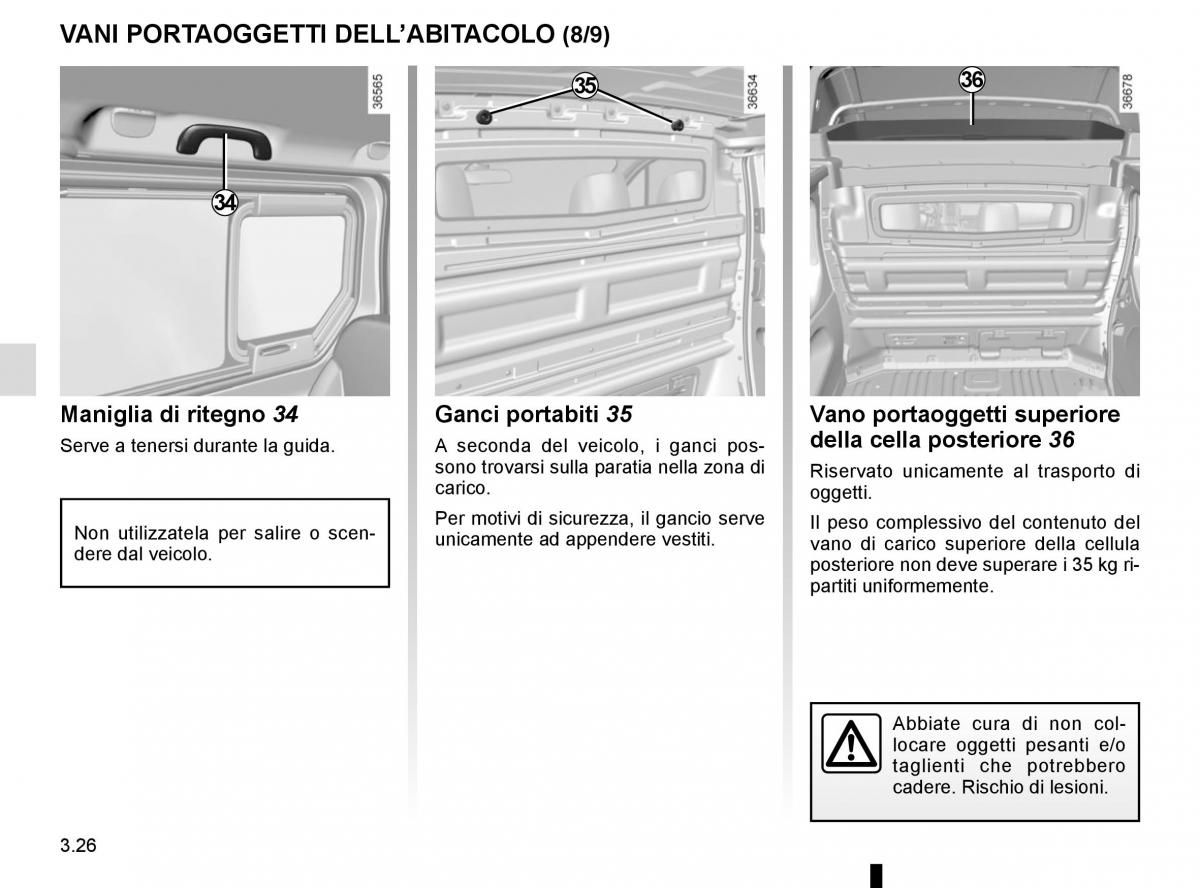 Renault Trafic III 3 manuale del proprietario / page 188