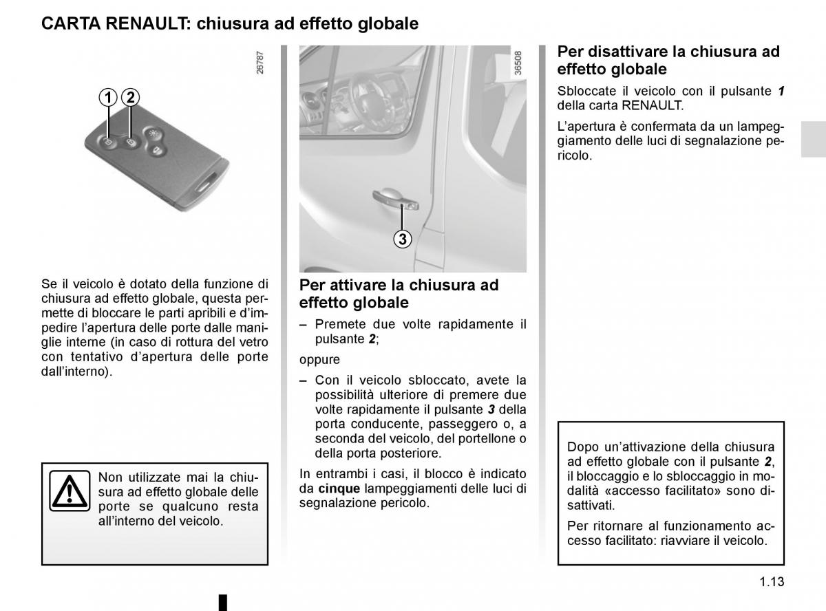 Renault Trafic III 3 manuale del proprietario / page 19