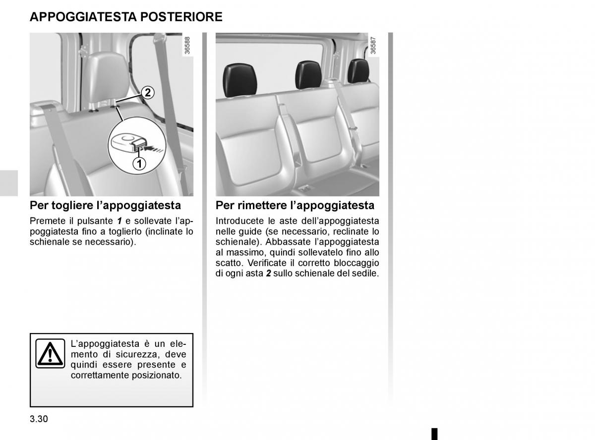 Renault Trafic III 3 manuale del proprietario / page 192