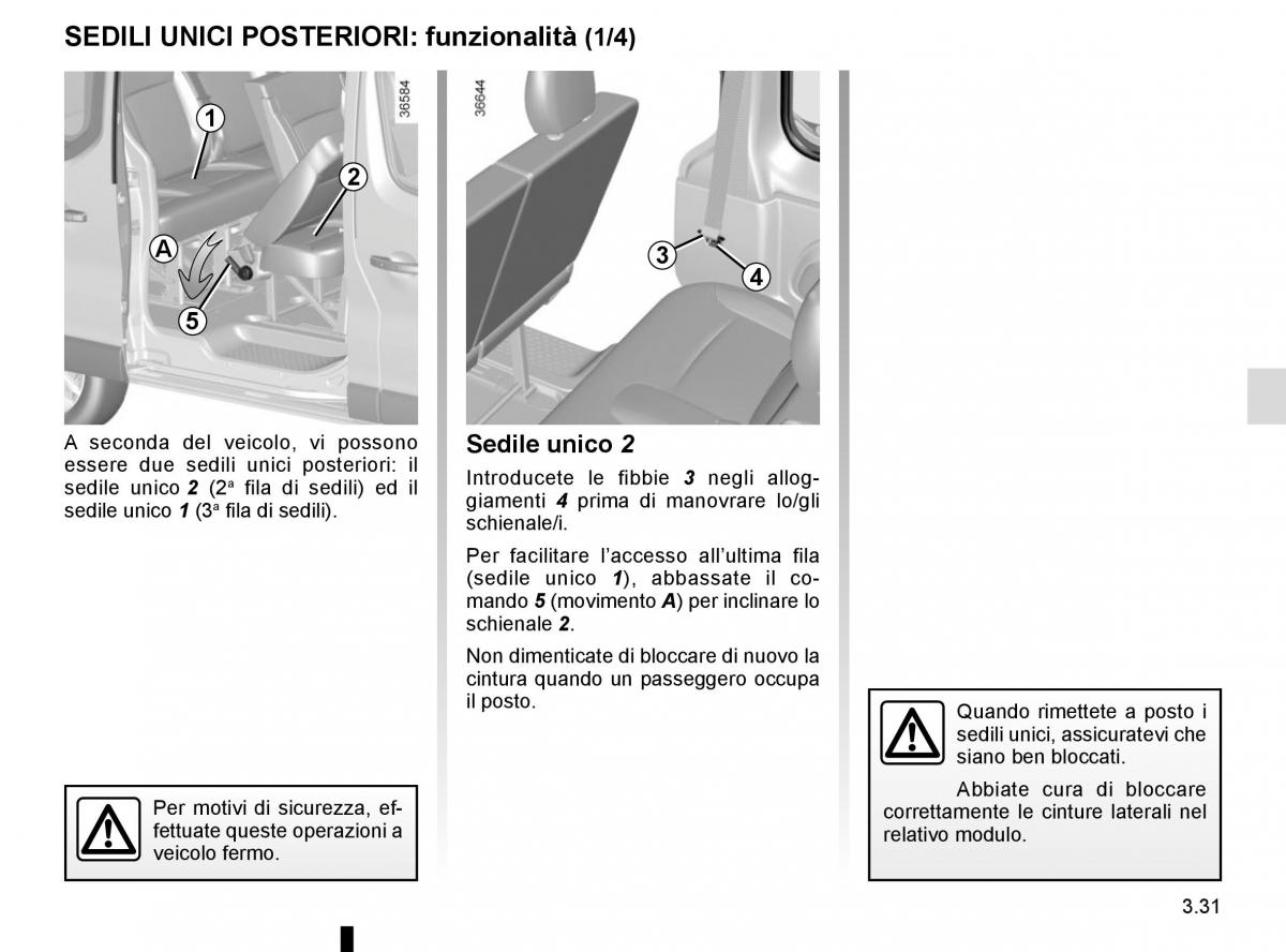 Renault Trafic III 3 manuale del proprietario / page 193