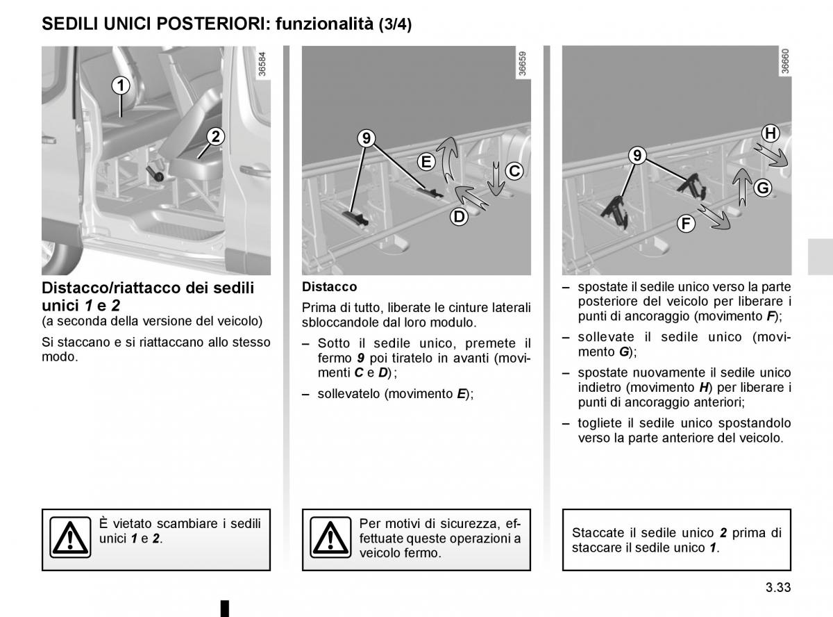 Renault Trafic III 3 manuale del proprietario / page 195