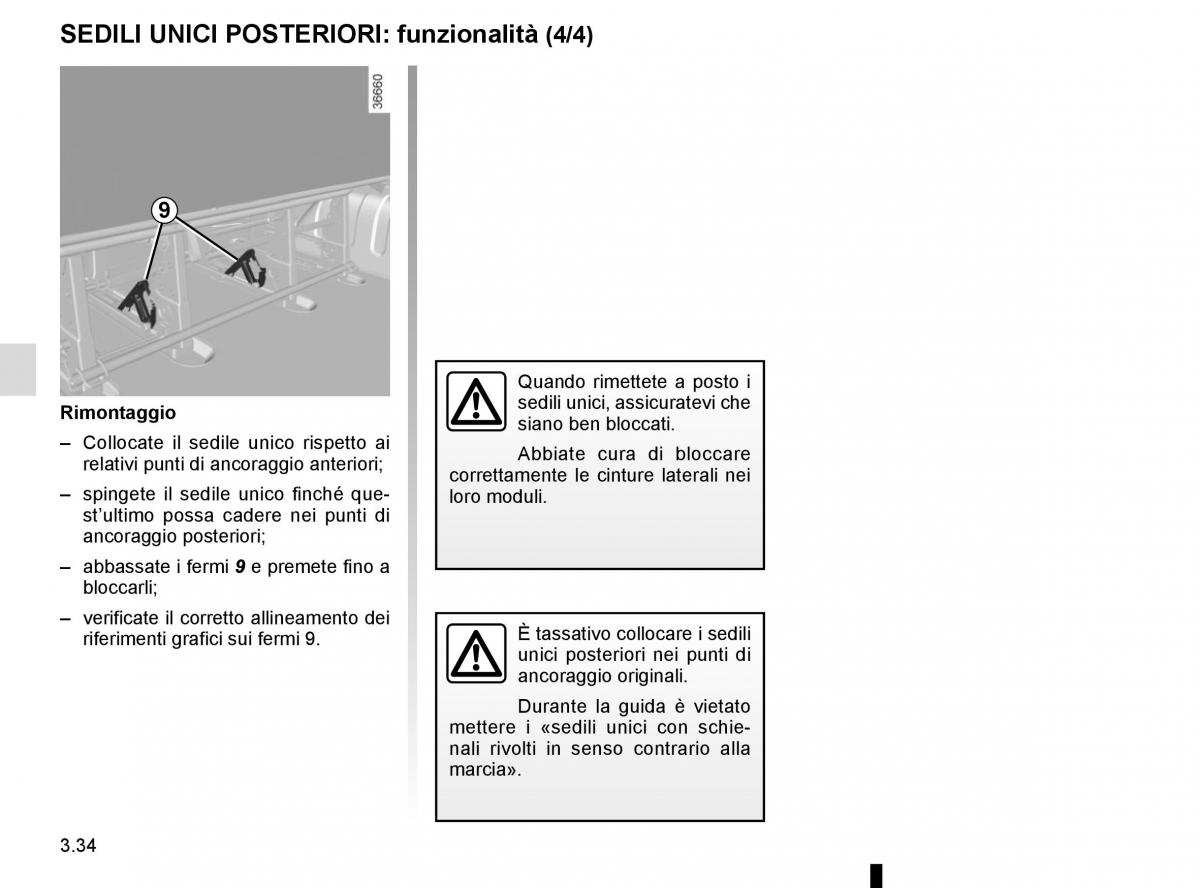 Renault Trafic III 3 manuale del proprietario / page 196