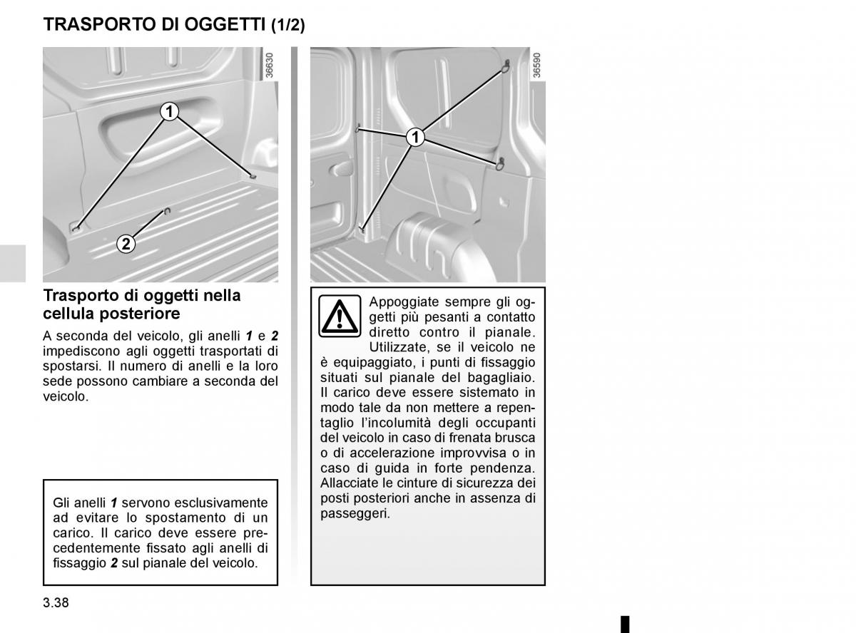 Renault Trafic III 3 manuale del proprietario / page 200