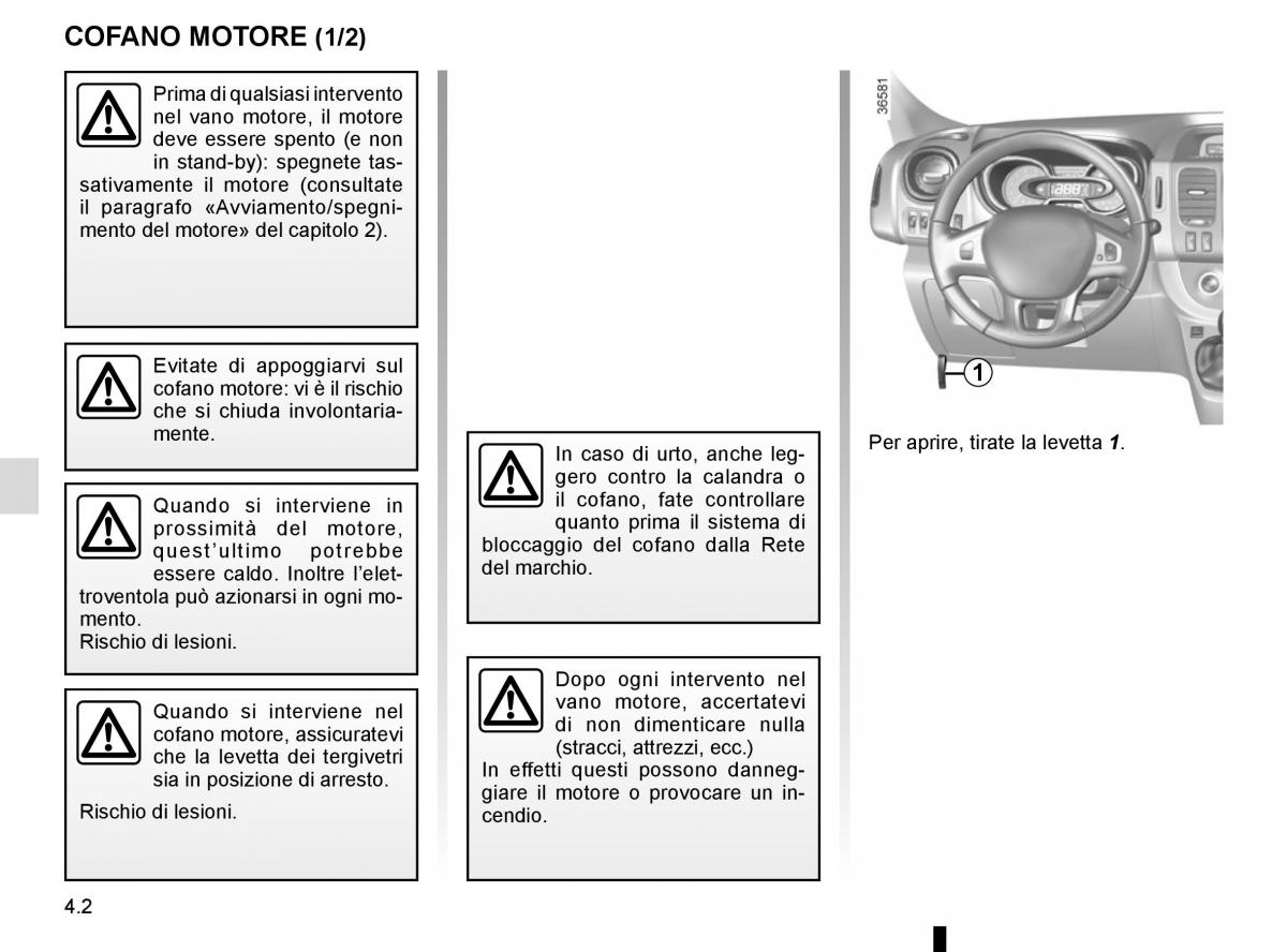 Renault Trafic III 3 manuale del proprietario / page 206