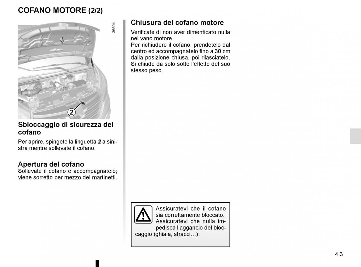 Renault Trafic III 3 manuale del proprietario / page 207