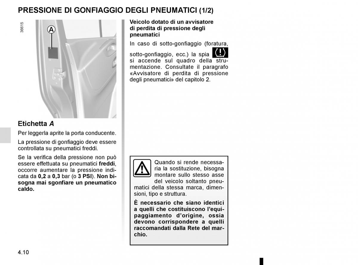 Renault Trafic III 3 manuale del proprietario / page 214