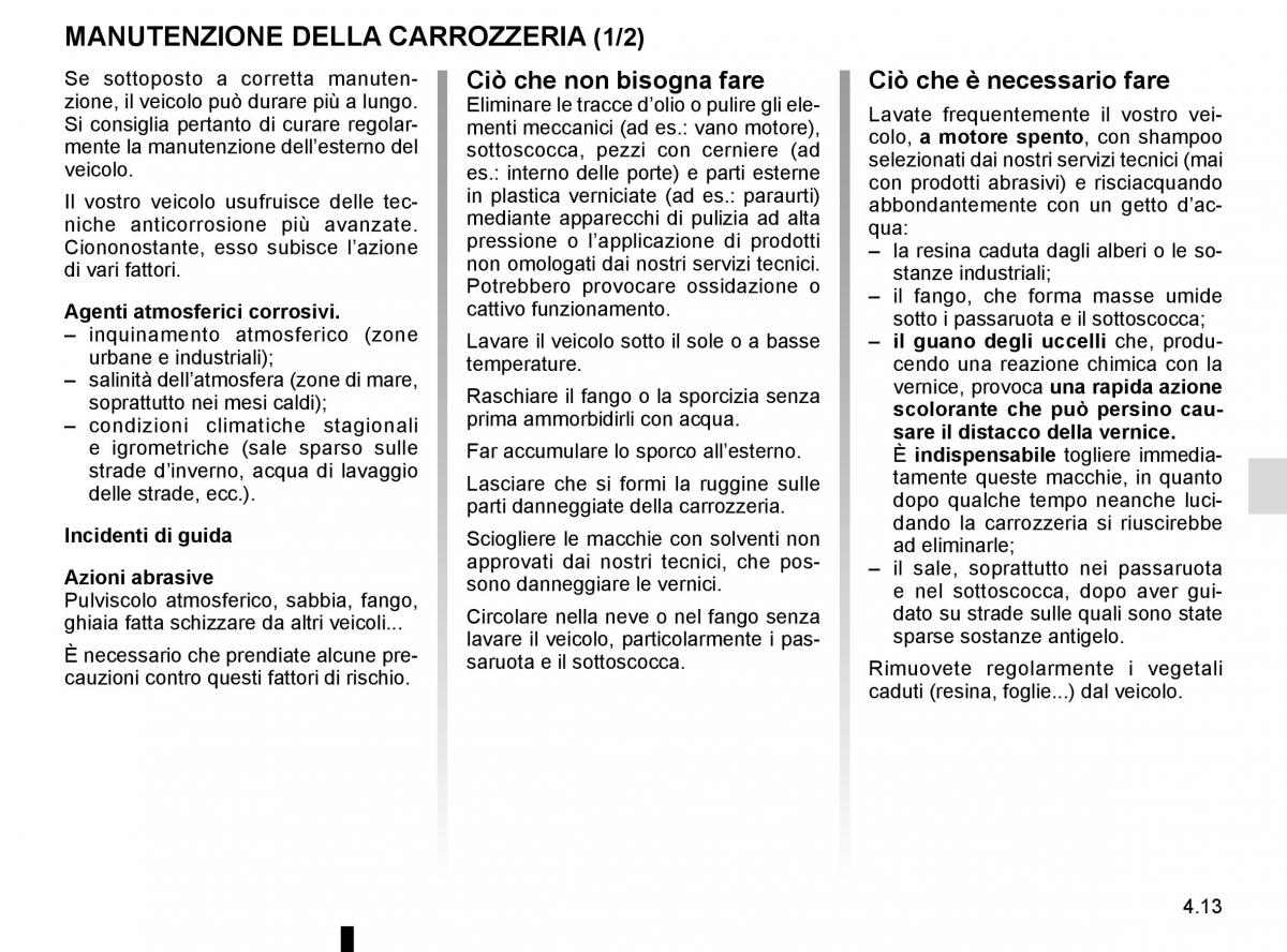 Renault Trafic III 3 manuale del proprietario / page 217