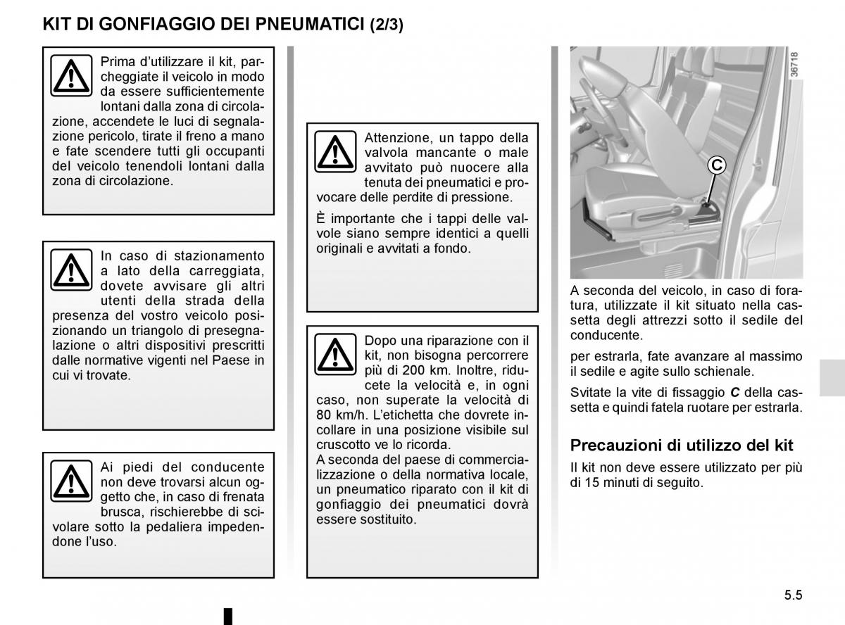 Renault Trafic III 3 manuale del proprietario / page 225