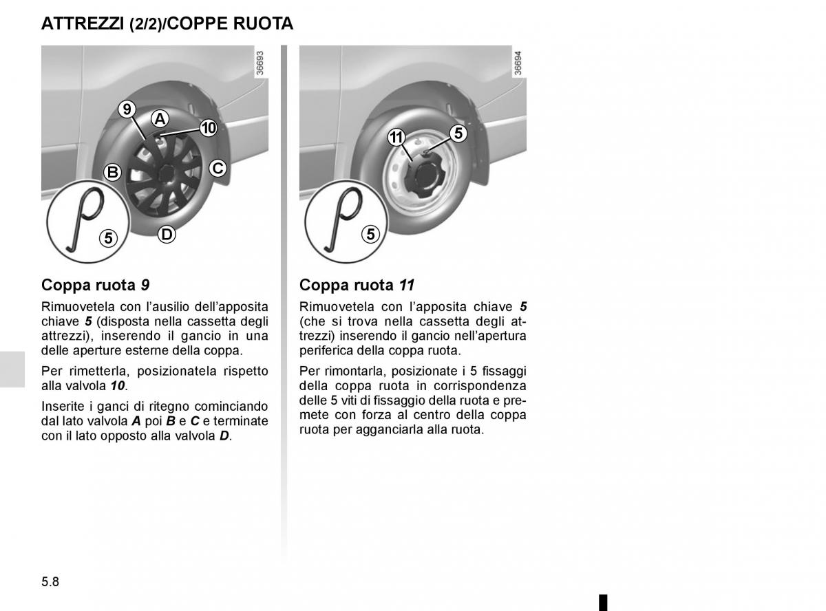 Renault Trafic III 3 manuale del proprietario / page 228