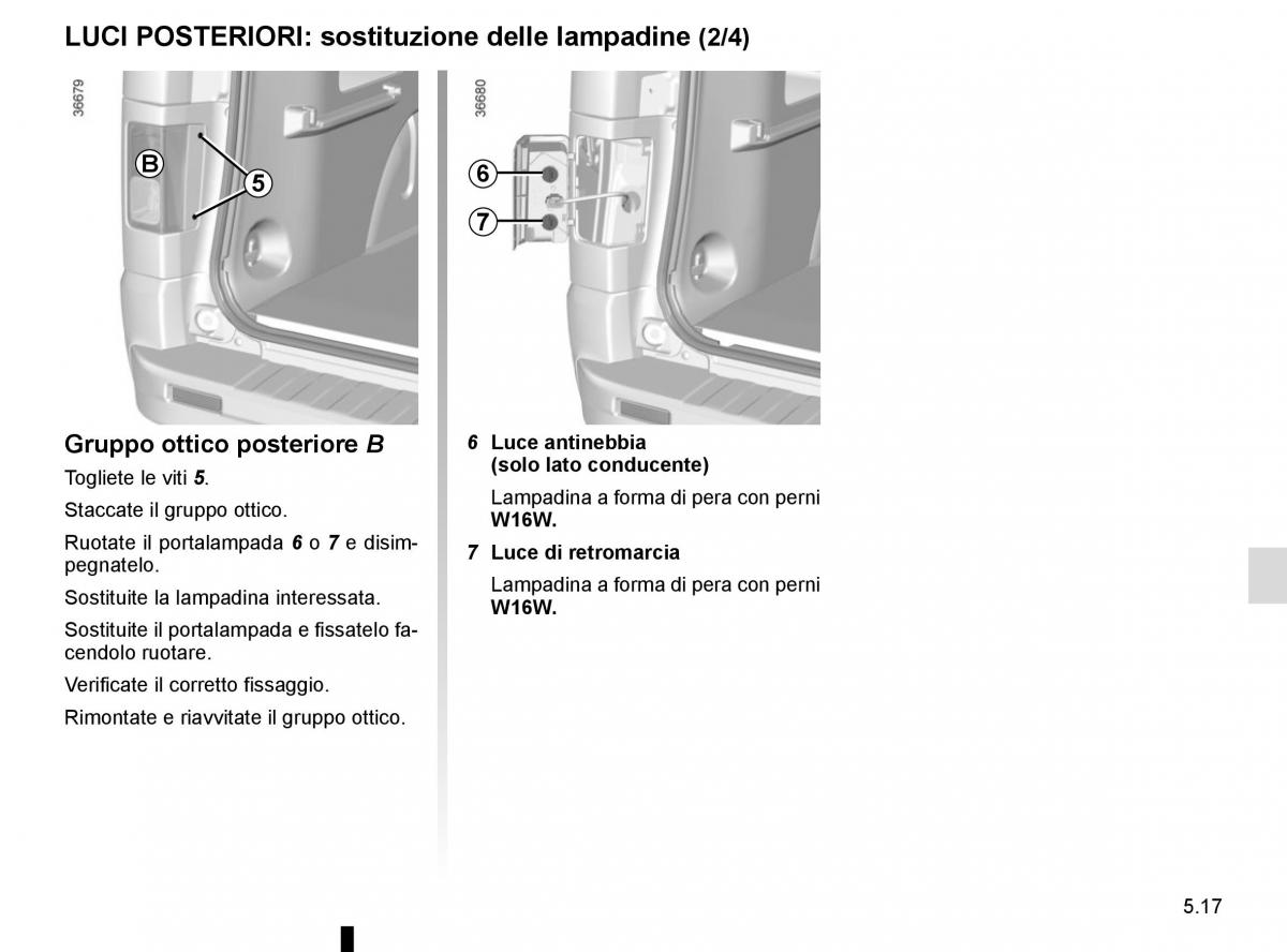 Renault Trafic III 3 manuale del proprietario / page 237