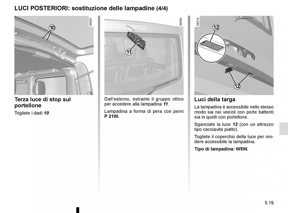 Renault Trafic III 3 manuale del proprietario / page 239