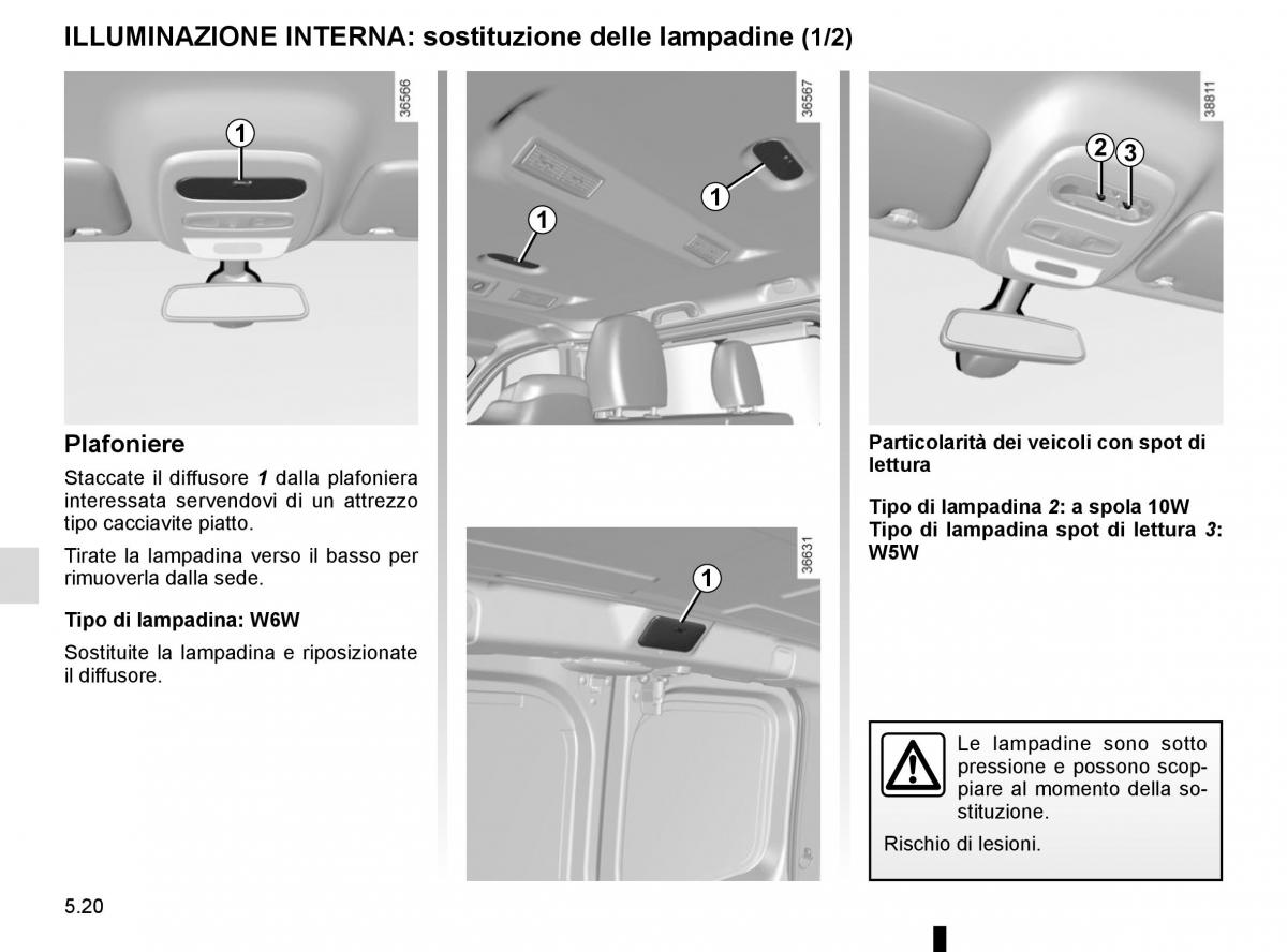 Renault Trafic III 3 manuale del proprietario / page 240