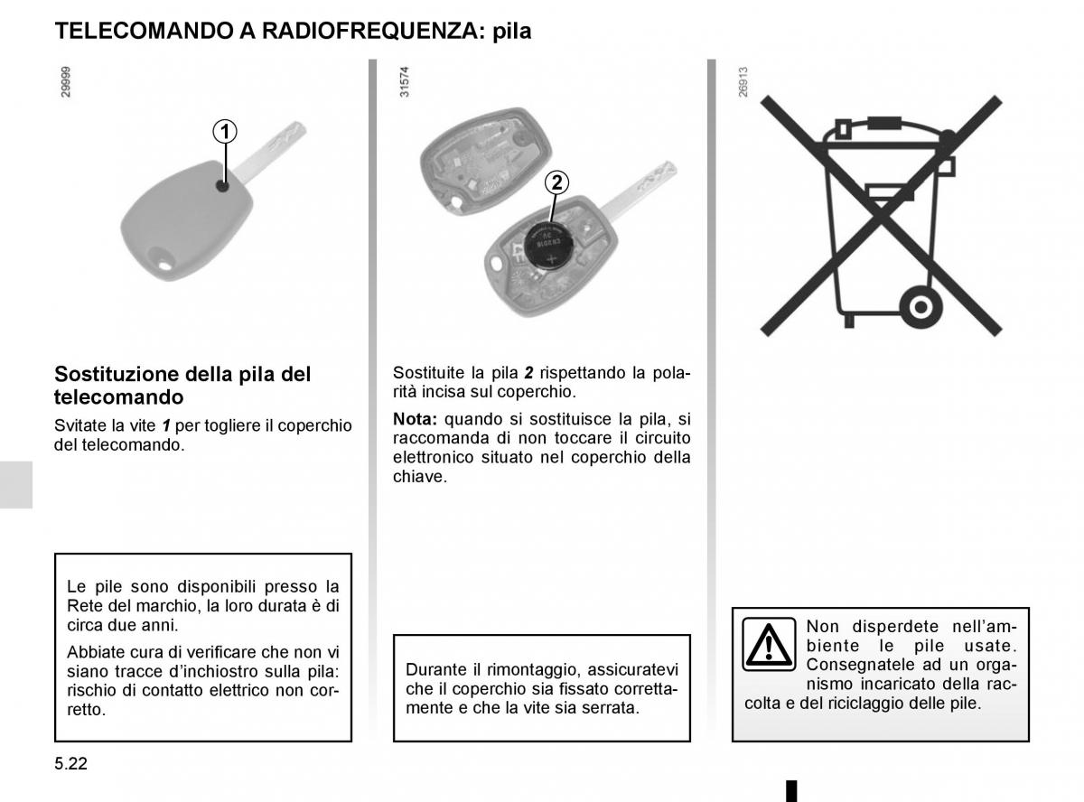 Renault Trafic III 3 manuale del proprietario / page 242