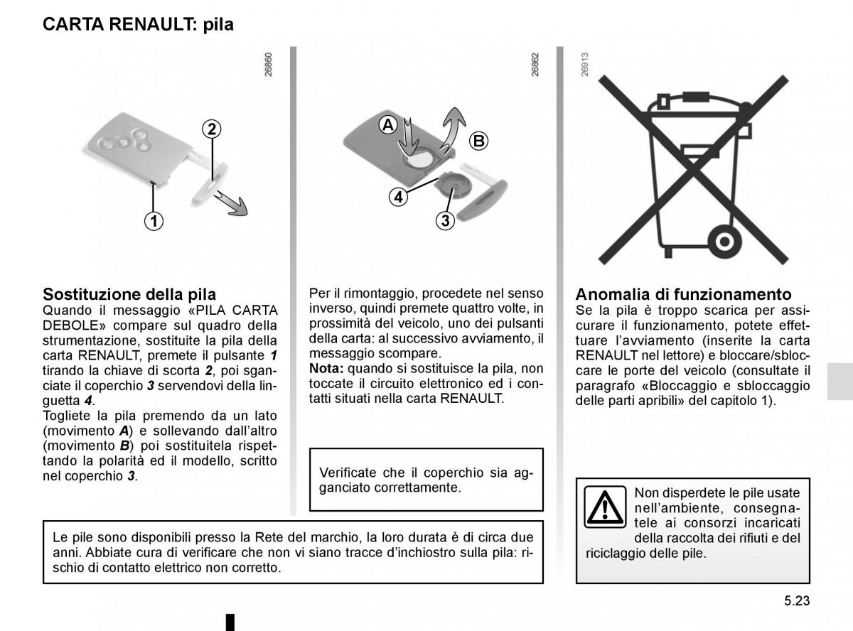 Renault Trafic III 3 manuale del proprietario / page 243