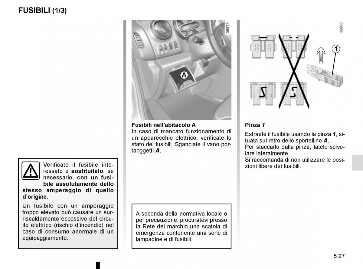 Renault Trafic III 3 manuale del proprietario / page 247