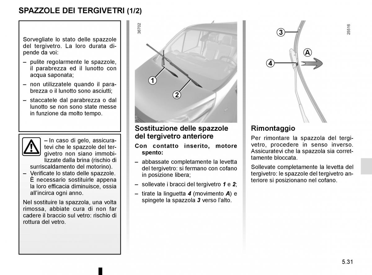 Renault Trafic III 3 manuale del proprietario / page 251