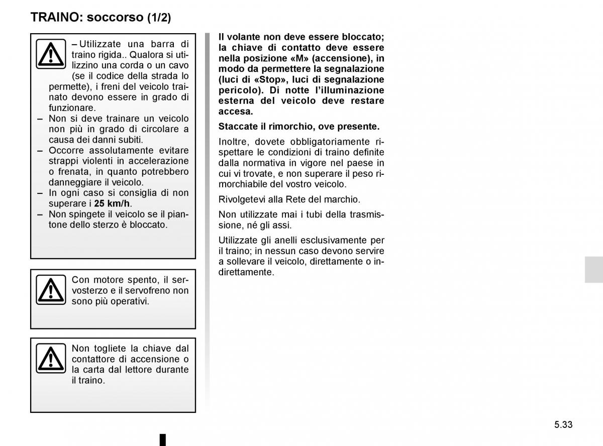 Renault Trafic III 3 manuale del proprietario / page 253