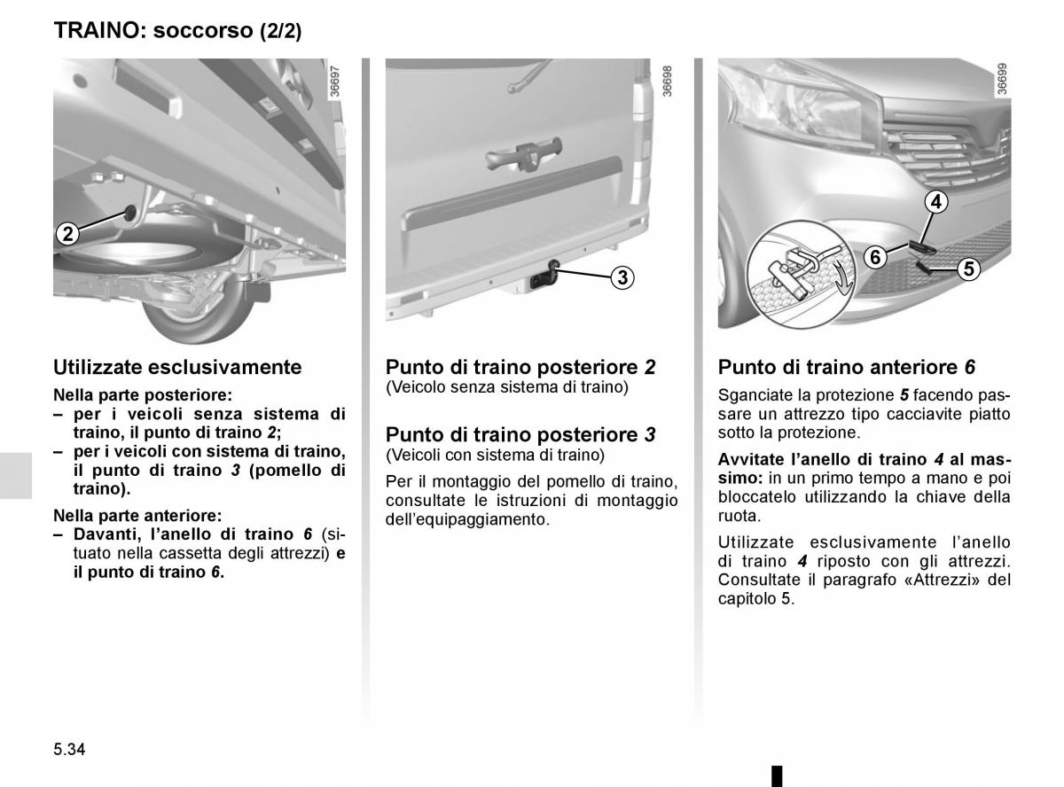 Renault Trafic III 3 manuale del proprietario / page 254