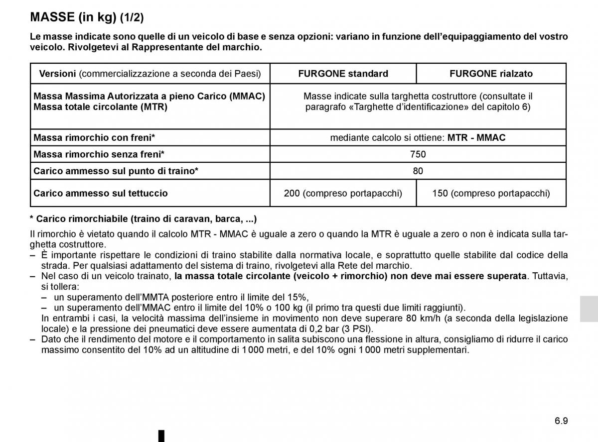 Renault Trafic III 3 manuale del proprietario / page 271