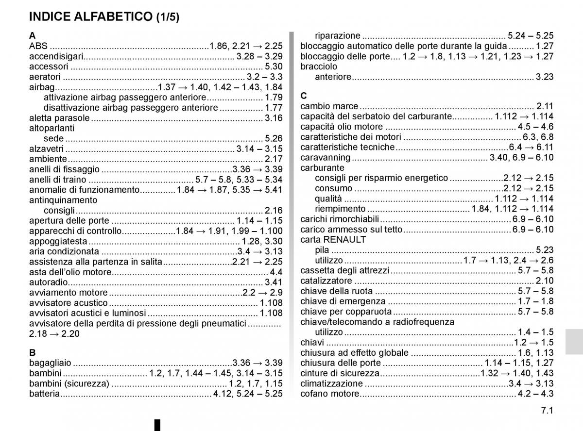 Renault Trafic III 3 manuale del proprietario / page 285