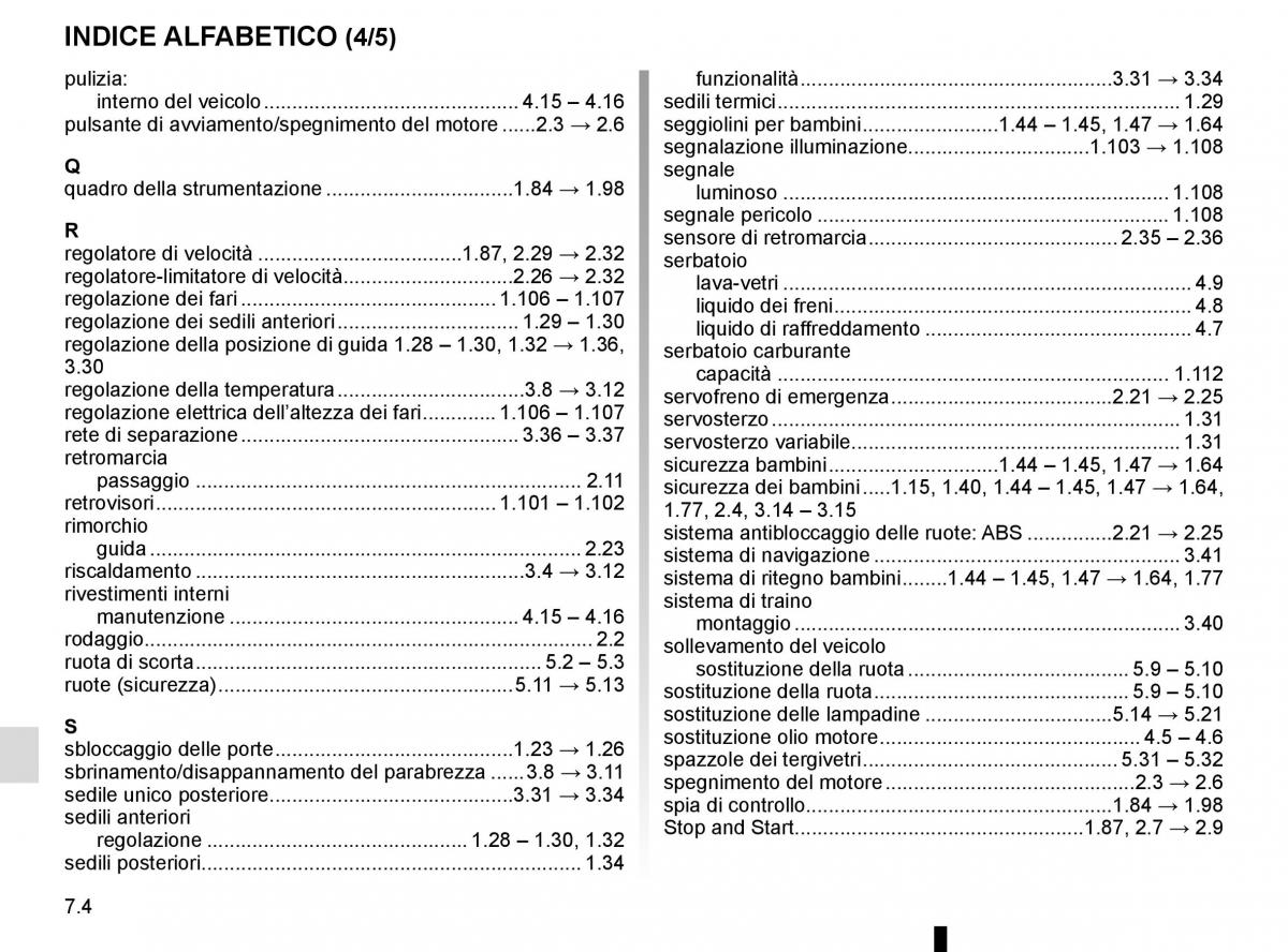 Renault Trafic III 3 manuale del proprietario / page 288