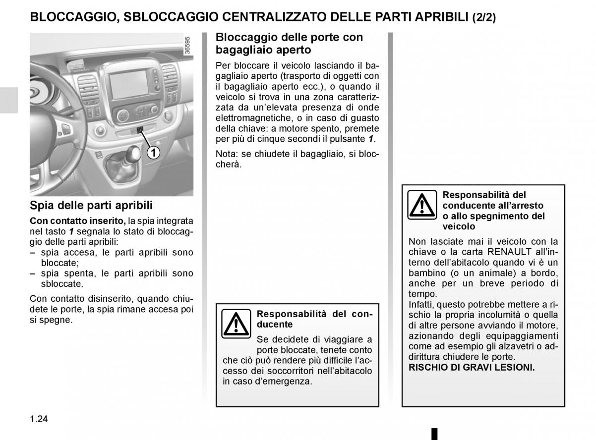 Renault Trafic III 3 manuale del proprietario / page 30