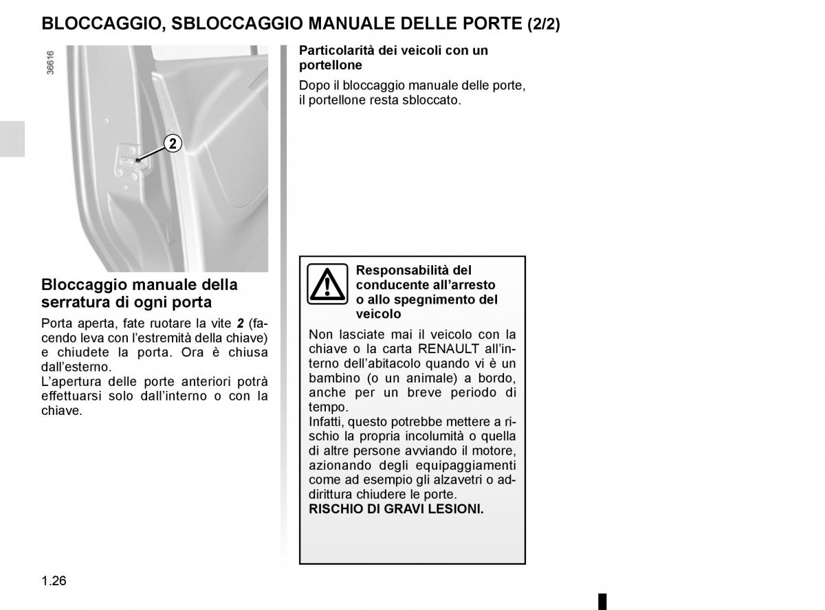 Renault Trafic III 3 manuale del proprietario / page 32