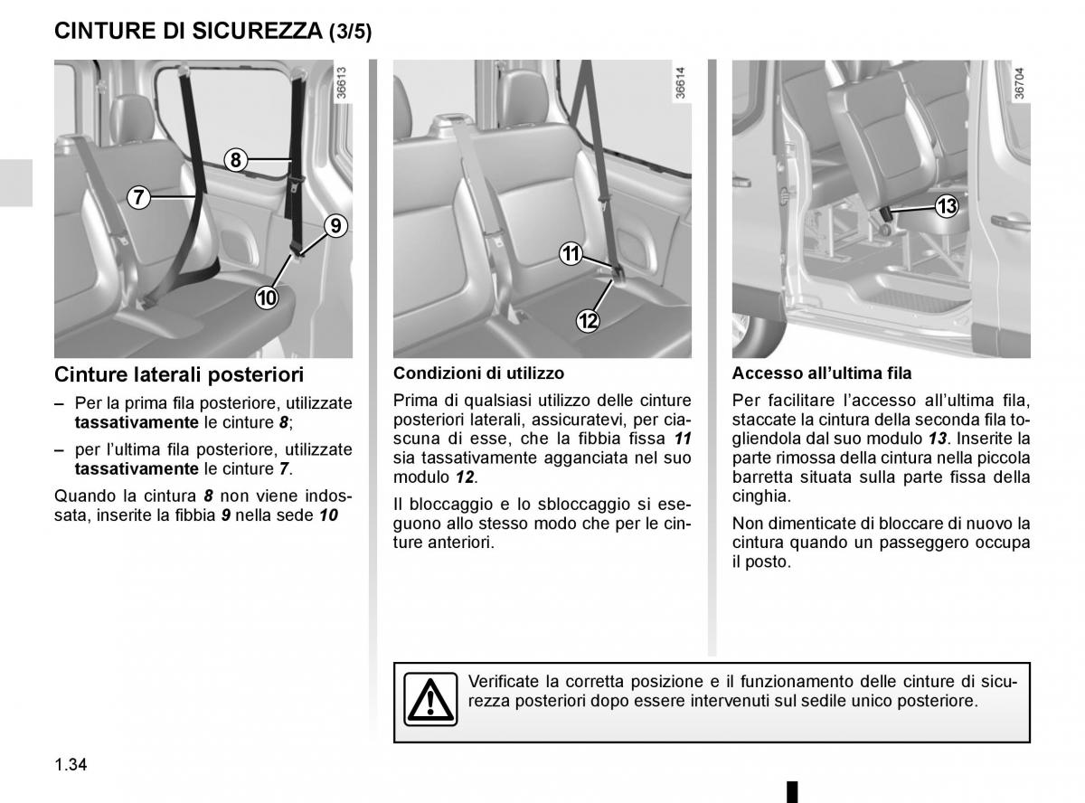 Renault Trafic III 3 manuale del proprietario / page 40