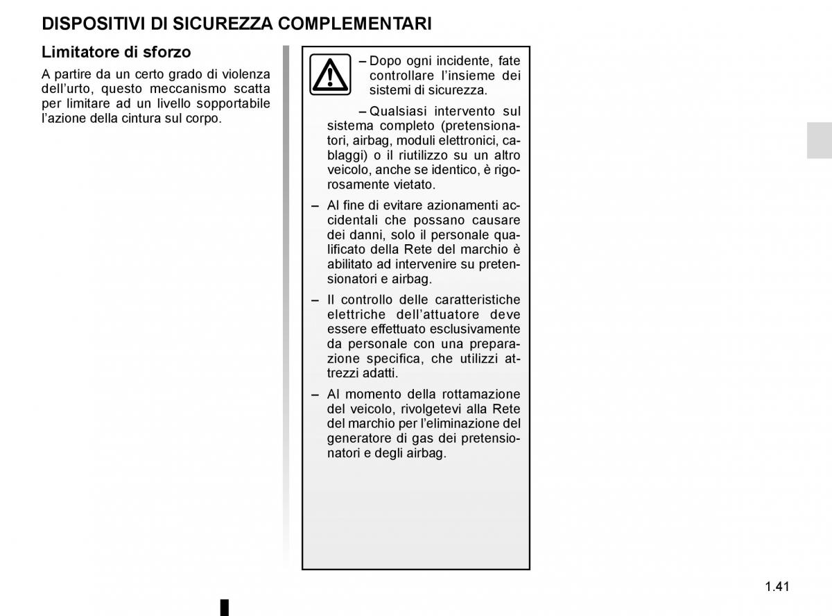 Renault Trafic III 3 manuale del proprietario / page 47