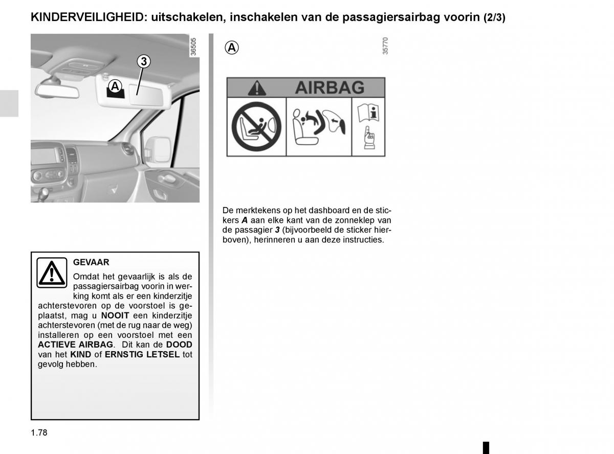 Renault Trafic III 3 handleiding / page 84