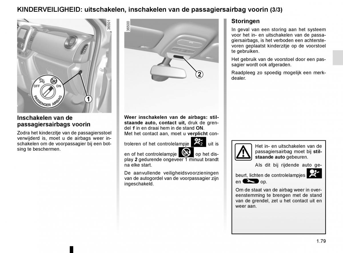 Renault Trafic III 3 handleiding / page 85