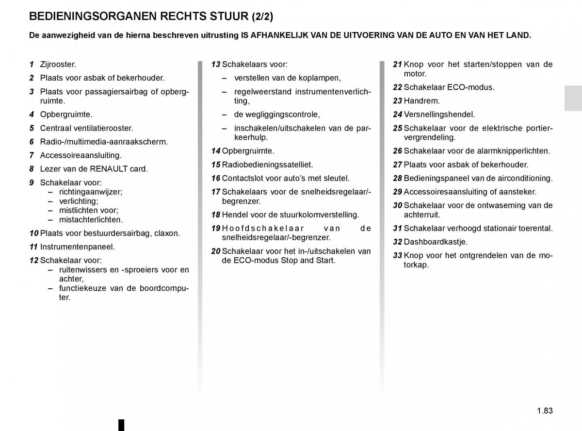 Renault Trafic III 3 handleiding / page 89