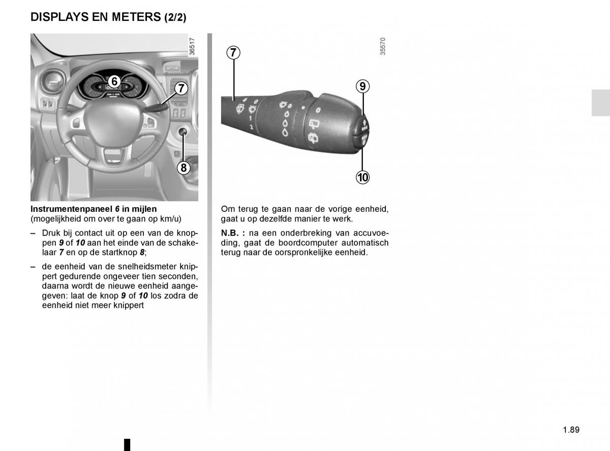 Renault Trafic III 3 handleiding / page 95