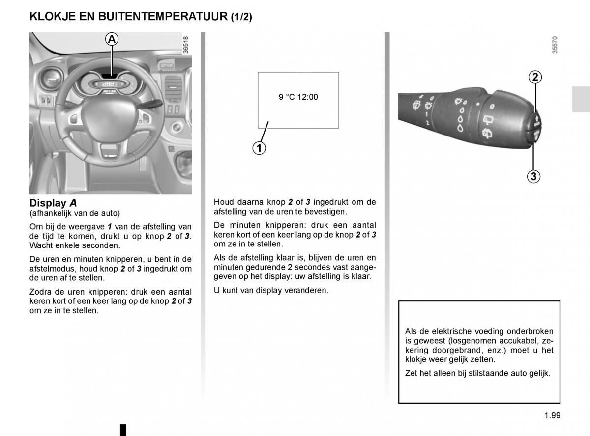 Renault Trafic III 3 handleiding / page 105