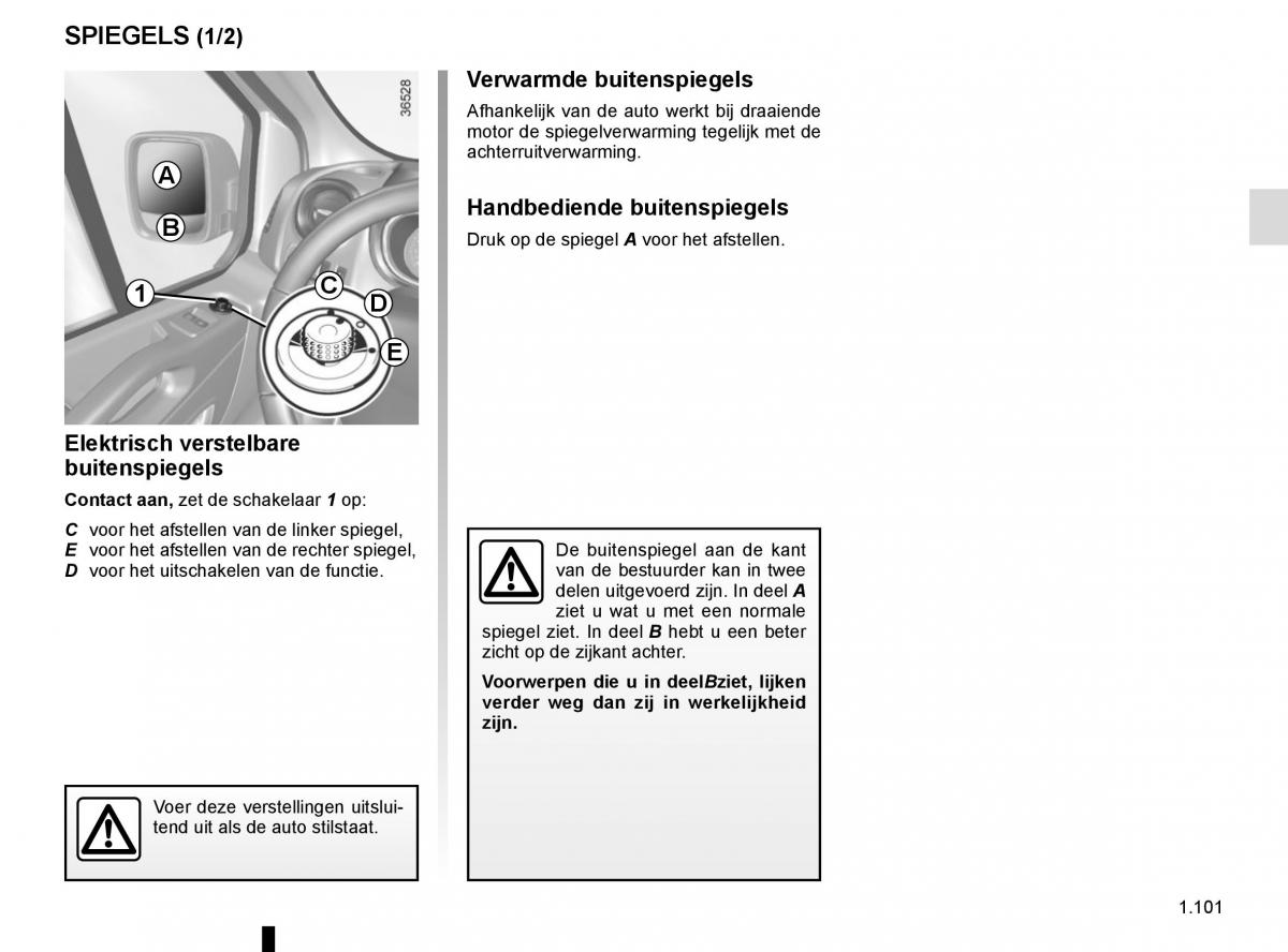 Renault Trafic III 3 handleiding / page 107