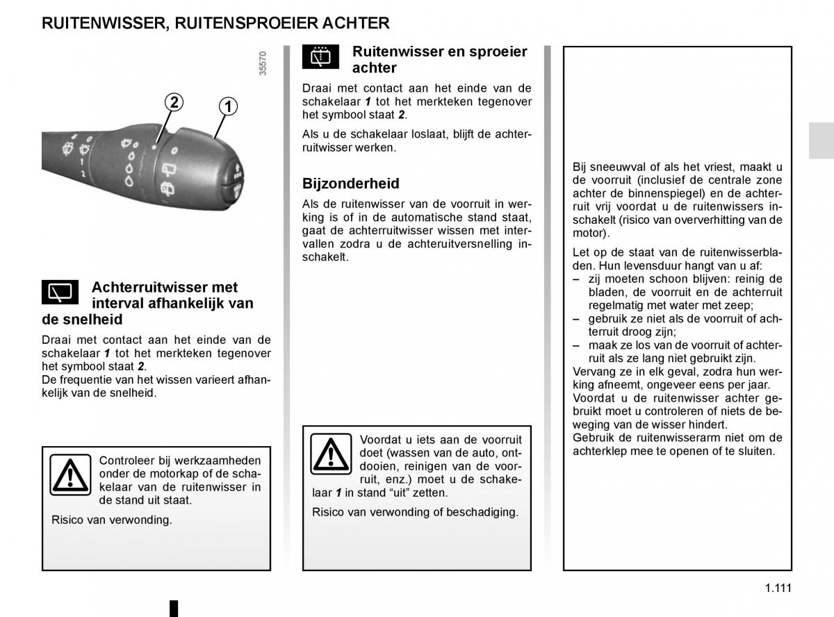 Renault Trafic III 3 handleiding / page 117