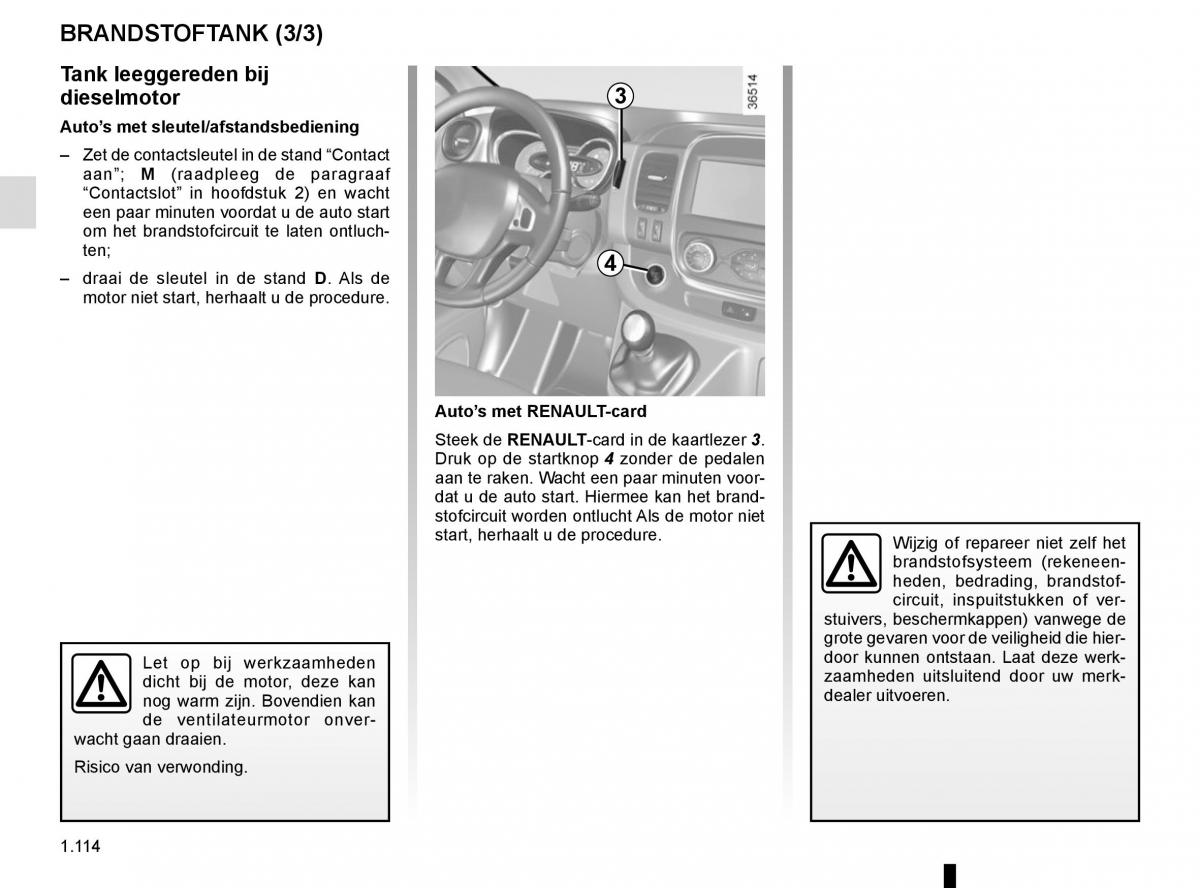 Renault Trafic III 3 handleiding / page 120