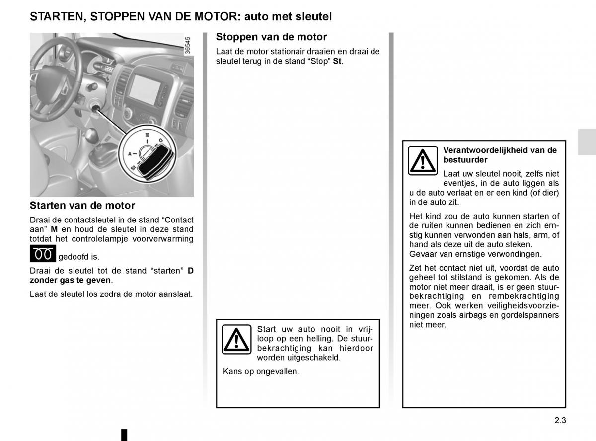 Renault Trafic III 3 handleiding / page 127